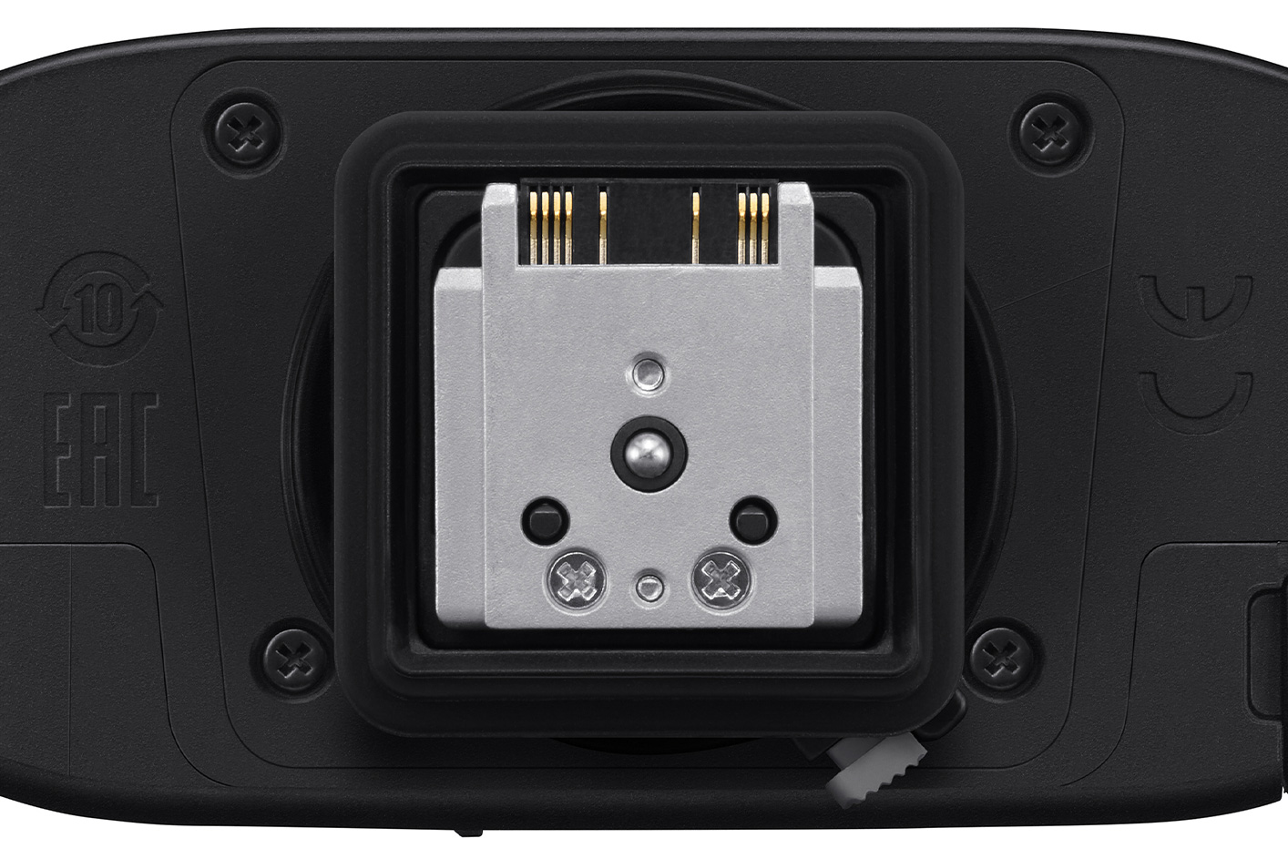 תמונה של רגלית תושבת המתכת עם מסגרת צד עמידה מתחת למבזק