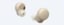 תמונות מזוויות שונות של LinkBuds S זהובות המציגות את החלקים הפנימיים והחיצוניים של אוזניות הכפתור