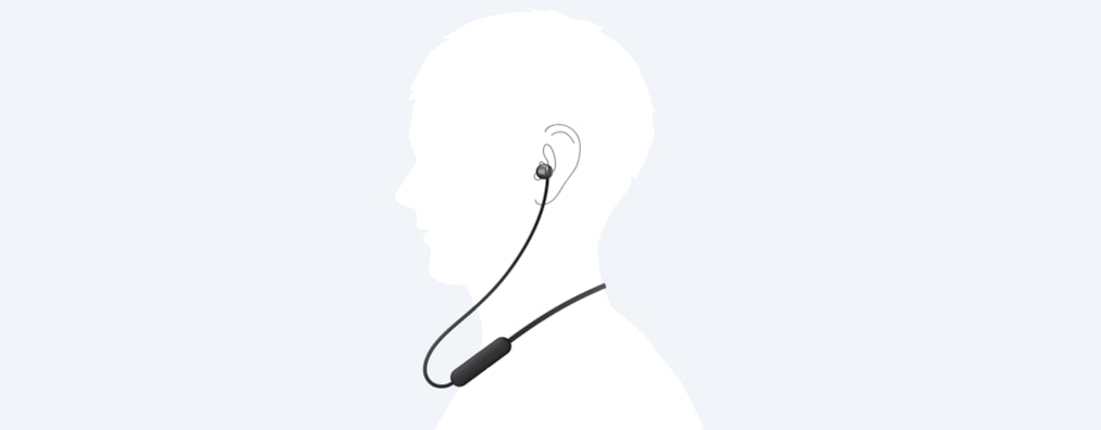 תמונה של אוזניות אלחוטיות WI-C310 בתוך האוזן