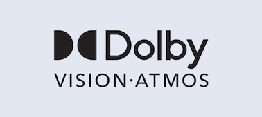 סמלים של Dolby Vision®‎ ו-Dolby Atmos®‎
