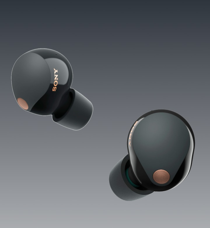 Image of Sony WF-1000XM5 Truly Wireless earbuds headphone in black colour