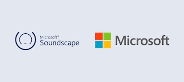 סמלי לוגו של Microsoft Soundscape ו-Microsoft