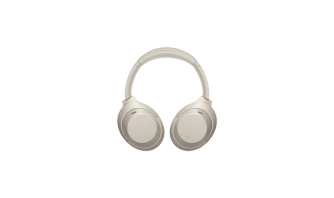 אוזניות WH-1000XM4 מקופלות בצבע לבן