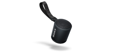 Image of the XB13 EXTRA BASS(TM) Portable Wireless Speaker with the strap attached.