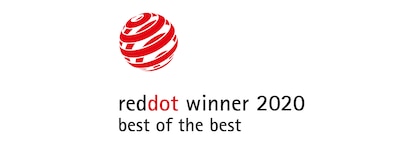 הלוגו של 'זוכה reddot לשנת 2020'