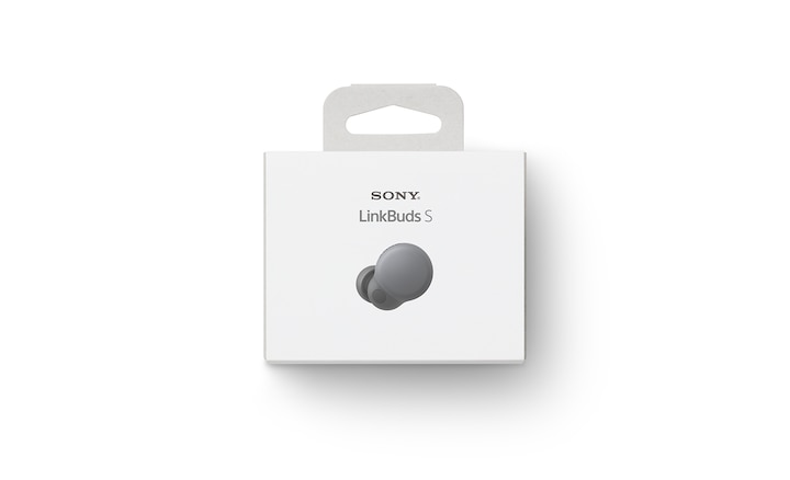 אריזת אוזניות LinkBuds S לבנה עם לשונית תלייה