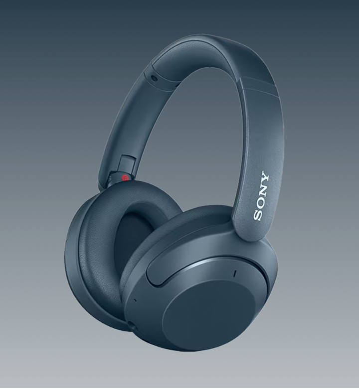 Image of Sony WH-XB910N headphone in blue colour