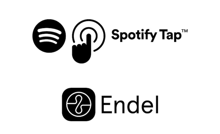 סמלים של Spotify Tap ו-Endel