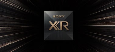 תמונת שבב של Cognitive Processor XR על רקע שחור עם כוכבים בצבע זהב