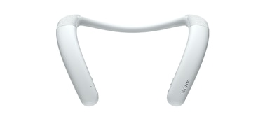 Front view of SRS-NB10 Wireless Neckband Speaker in white
