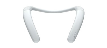 Front view of SRS-NB10 Wireless Neckband Speaker in white