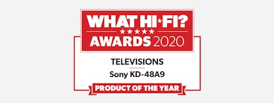 לוגו הפרס של WHAT HI-FI לשנת 2020 עבור טלוויזיות