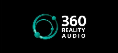 סמל ‎360 Reality Audio על גבי רקע שחור