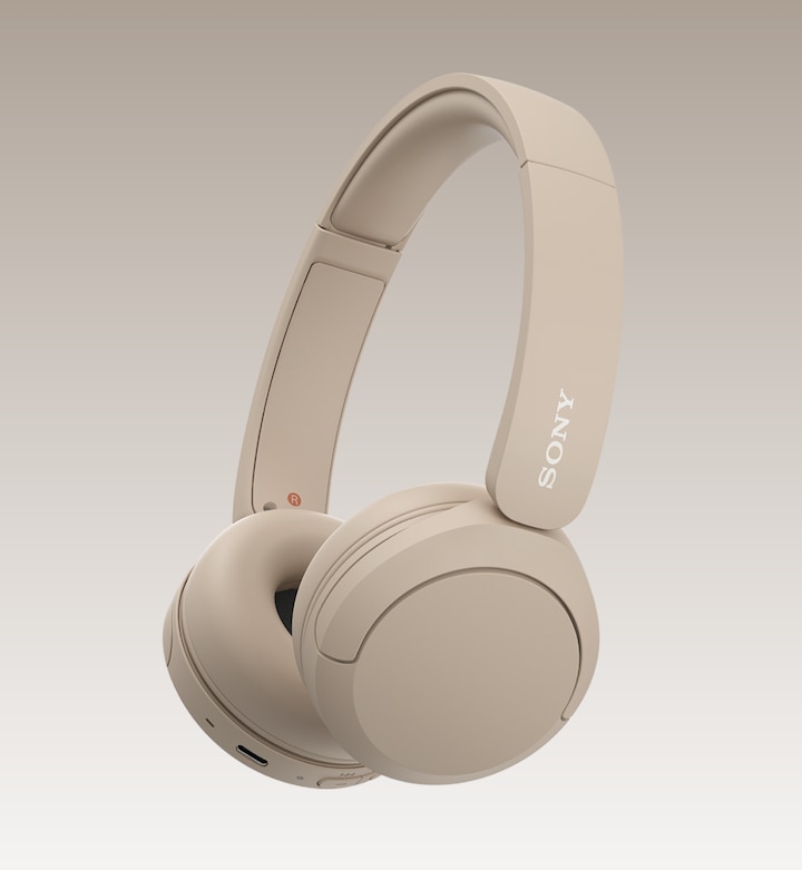 Image of Sony WH-CH520 headphone in beige colour