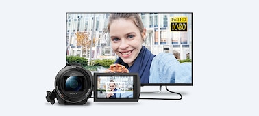 תמונה של מצלמת AX43 4K Handycam®‎ עם חיישן Exmor R™ CMOS