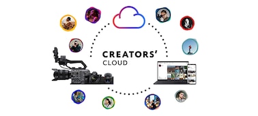 לוגו של Creators' Cloud מבית Sony
