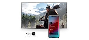 טלפון וטלוויזיה מחוברים עם Apple AirPlay