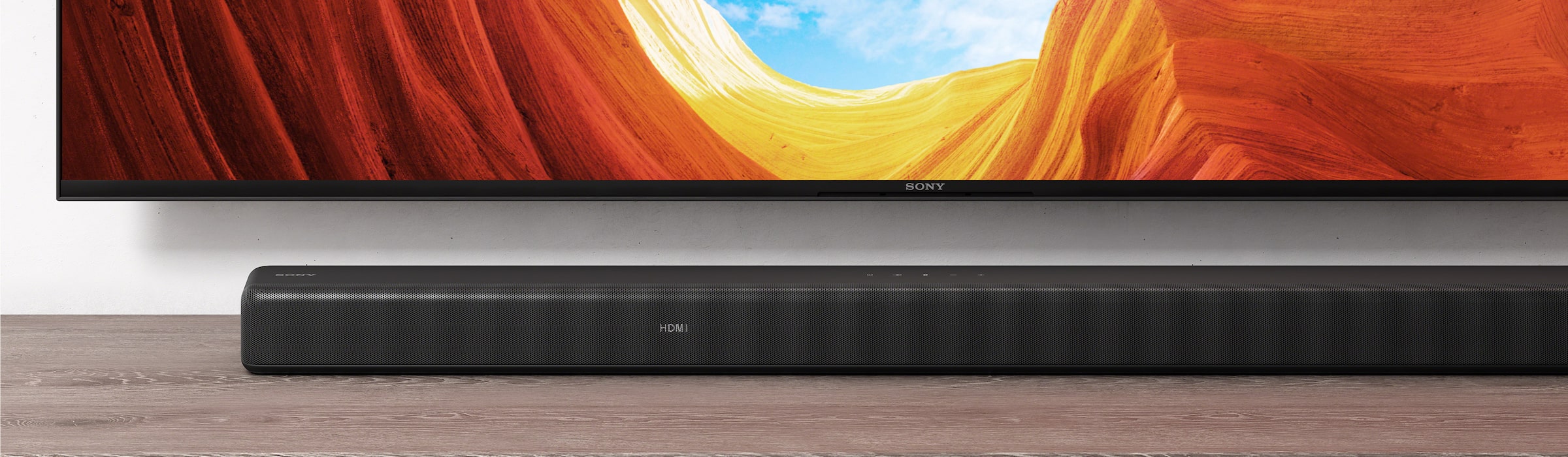 מקרן קול HT-G700 עם טלוויזיה של Sony Bravia