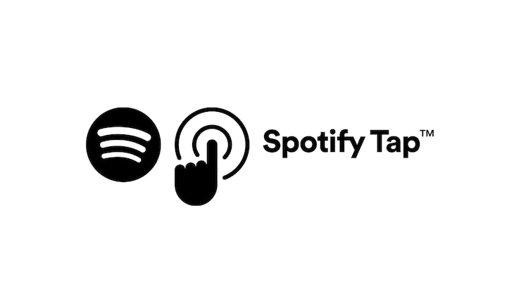 תמונה של אצבע לוחצת על כפתור כדי לגשת ל-Spotify Tap™‎