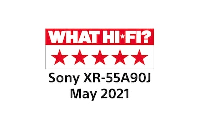לוגו הפרס של What Hi-Fi 5 Stars עבור BRAVIA 55A90J